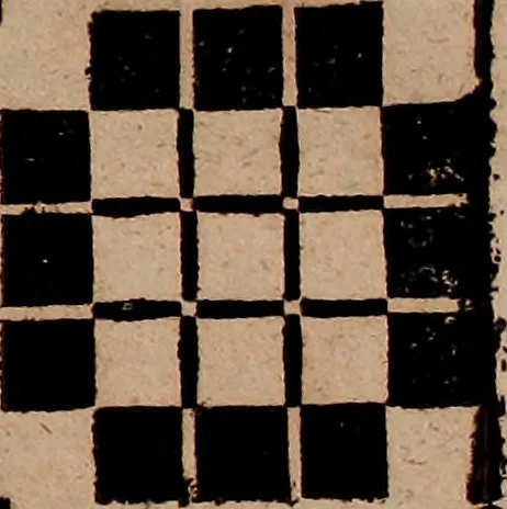 An illustration from Nützliches in lauter auserlesenen, wohl-approbirt- und meistentheils neu-inventirten Mustern bestehendes, Weber-Bild-Buch : als, zwey und siebenzig gesteinten Zeichnungen, von 15. bis auf 40. schäfftig und 32. Stück 16. und 20. schäfftigen Hin- und Wieder-Mödel, auch allerhand der nettesten Gattung von roth-gestreifften Arbeiten, sammt denen dazu gehörigen Zügen und Schnürungen : ingleichen allerhand nöthigen Bildern, auch Doppel-Kellisch, und einer Art von den Damast-Boden, 8. Flügel auf einen Bruch : dann eine Anweisung, wie sich diese Art Züg und Bilder zu halben Brüchen theilen, zerlegen, auch Doppel-Kellisch-Bilder so, wie man sie zum Gebrauch nöthig, selbst versetzen und verändern kan : wobey auch einer jeden Gattung insonderheit eine schrifftliche Anleitung voran gedruckt worden, 1783, leaf 46