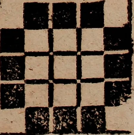 An illustration from Nützliches in lauter auserlesenen, wohl-approbirt- und meistentheils neu-inventirten Mustern bestehendes, Weber-Bild-Buch : als, zwey und siebenzig gesteinten Zeichnungen, von 15. bis auf 40. schäfftig und 32. Stück 16. und 20. schäfftigen Hin- und Wieder-Mödel, auch allerhand der nettesten Gattung von roth-gestreifften Arbeiten, sammt denen dazu gehörigen Zügen und Schnürungen : ingleichen allerhand nöthigen Bildern, auch Doppel-Kellisch, und einer Art von den Damast-Boden, 8. Flügel auf einen Bruch : dann eine Anweisung, wie sich diese Art Züg und Bilder zu halben Brüchen theilen, zerlegen, auch Doppel-Kellisch-Bilder so, wie man sie zum Gebrauch nöthig, selbst versetzen und verändern kan : wobey auch einer jeden Gattung insonderheit eine schrifftliche Anleitung voran gedruckt worden, 1783, leaf 46