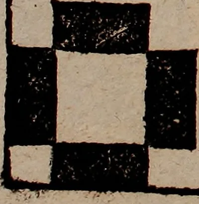An illustration from Nützliches in lauter auserlesenen, wohl-approbirt- und meistentheils neu-inventirten Mustern bestehendes, Weber-Bild-Buch : als, zwey und siebenzig gesteinten Zeichnungen, von 15. bis auf 40. schäfftig und 32. Stück 16. und 20. schäfftigen Hin- und Wieder-Mödel, auch allerhand der nettesten Gattung von roth-gestreifften Arbeiten, sammt denen dazu gehörigen Zügen und Schnürungen : ingleichen allerhand nöthigen Bildern, auch Doppel-Kellisch, und einer Art von den Damast-Boden, 8. Flügel auf einen Bruch : dann eine Anweisung, wie sich diese Art Züg und Bilder zu halben Brüchen theilen, zerlegen, auch Doppel-Kellisch-Bilder so, wie man sie zum Gebrauch nöthig, selbst versetzen und verändern kan : wobey auch einer jeden Gattung insonderheit eine schrifftliche Anleitung voran gedruckt worden, 1783, leaf 60