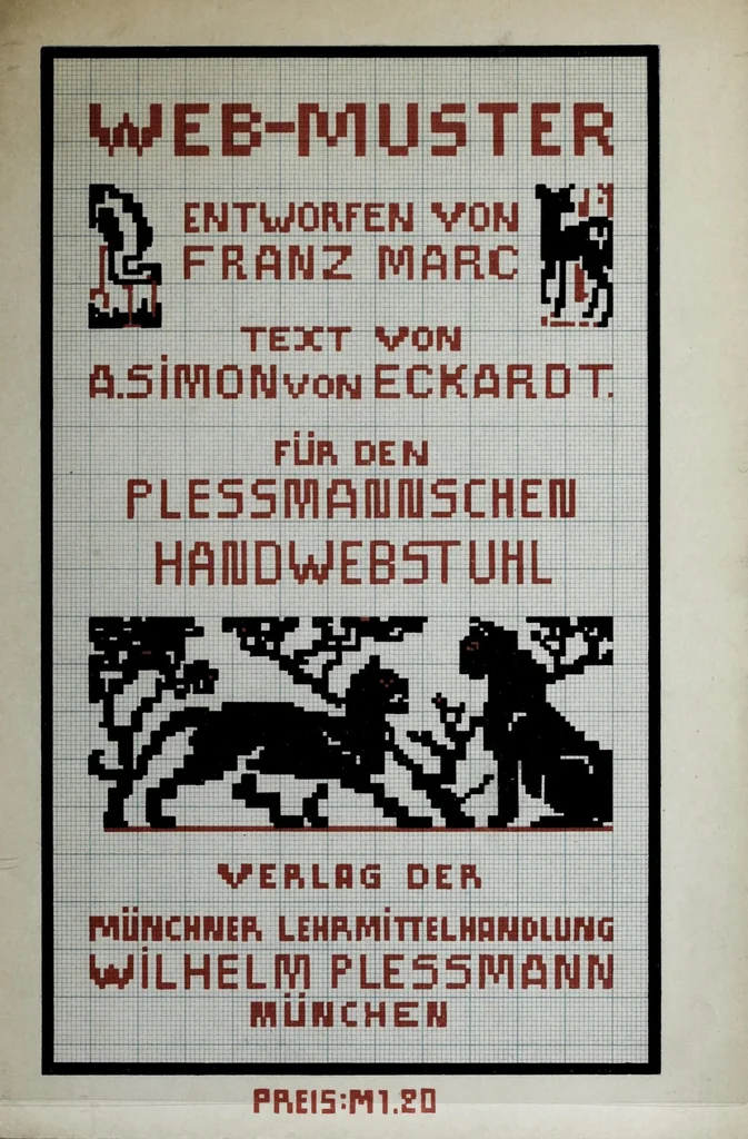 An illustration from Web-Muster, 1909, leaf 1