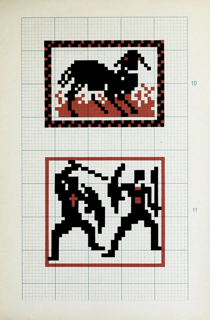 An illustration from Web-Muster, 1909, leaf 13