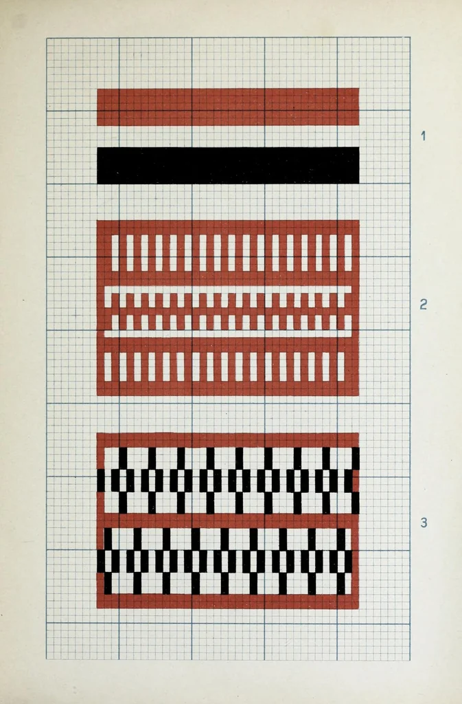 An illustration from Web-Muster, 1909, leaf 7