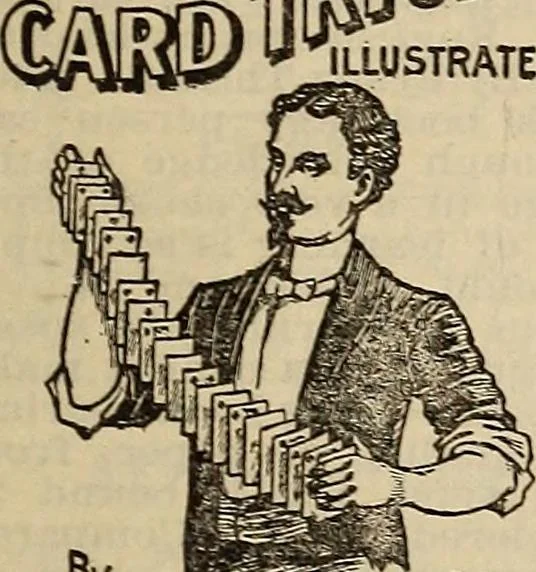 An illustration from Wehman Bros.' new book of one hundred and fifty parlor tricks and games : home-made apparatus, 1905, leaf 124