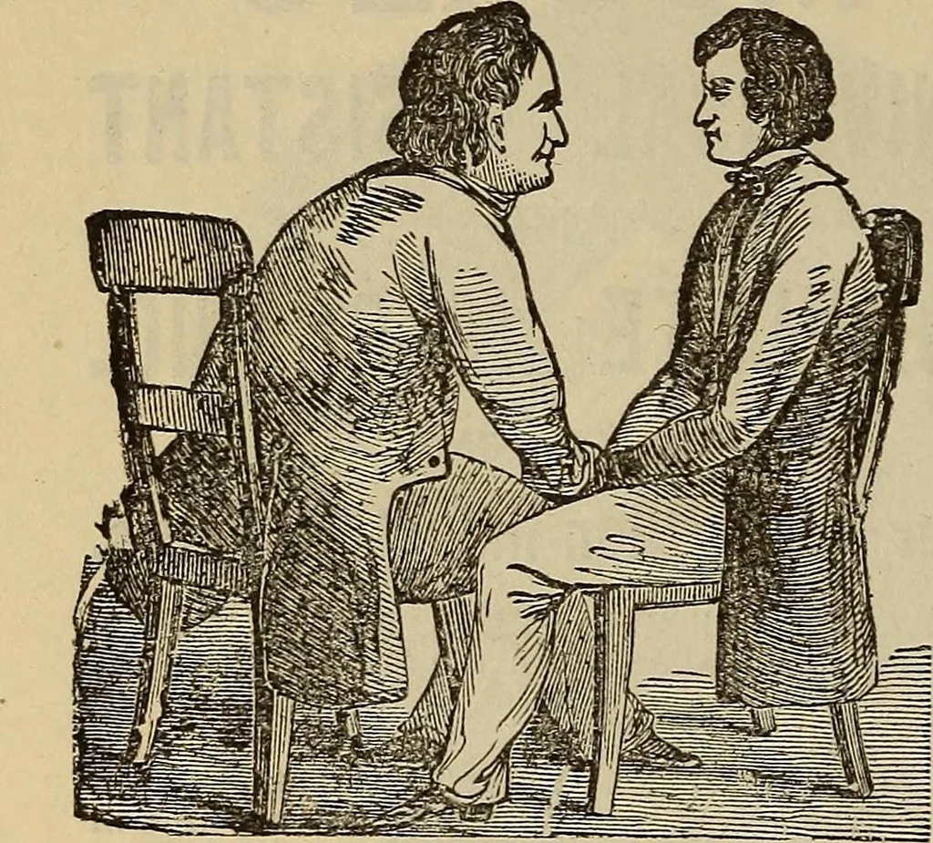 An illustration from Wehman Bros.' new book of one hundred and fifty parlor tricks and games : home-made apparatus, 1905, leaf 145