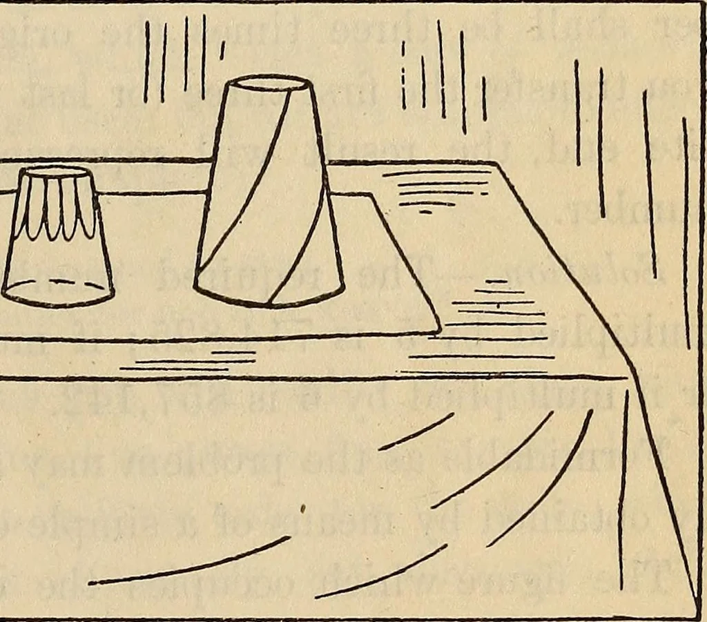 An illustration from Wehman Bros.' new book of one hundred and fifty parlor tricks and games : home-made apparatus, 1905, leaf 20