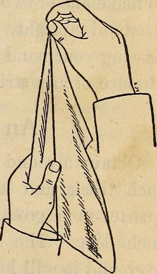An illustration from Wehman Bros.' new book of one hundred and fifty parlor tricks and games : home-made apparatus, 1905, leaf 26