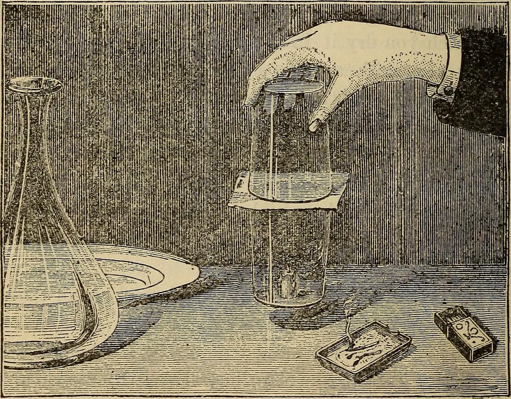 An illustration from Wehman Bros.' new book of one hundred and fifty parlor tricks and games : home-made apparatus, 1905, leaf 37