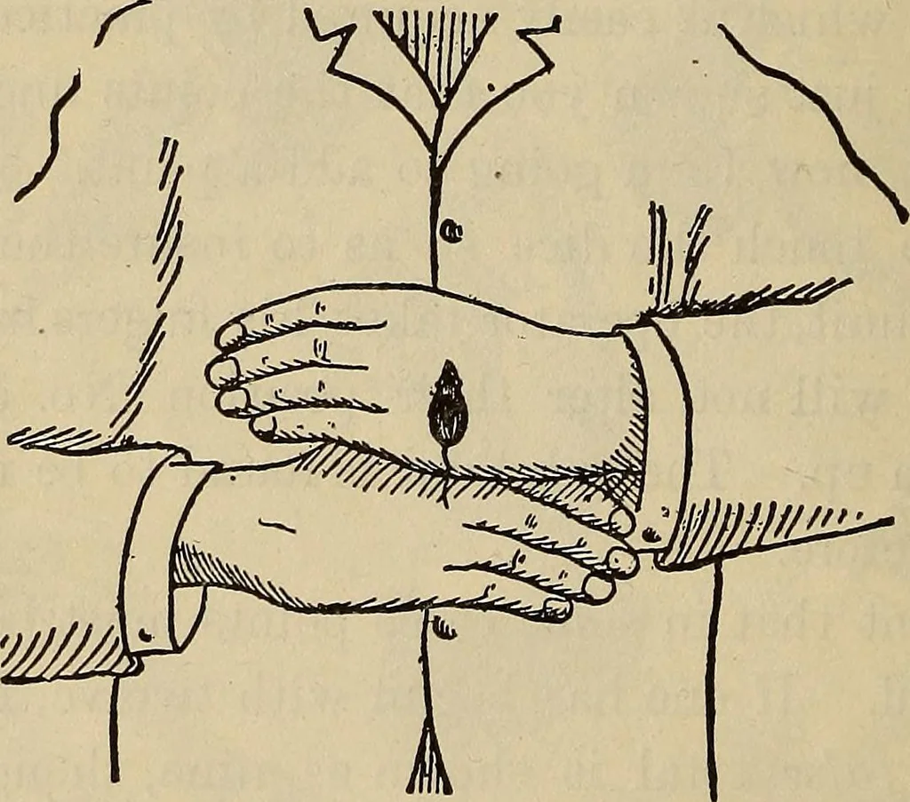 An illustration from Wehman Bros.' new book of one hundred and fifty parlor tricks and games : home-made apparatus, 1905, leaf 43