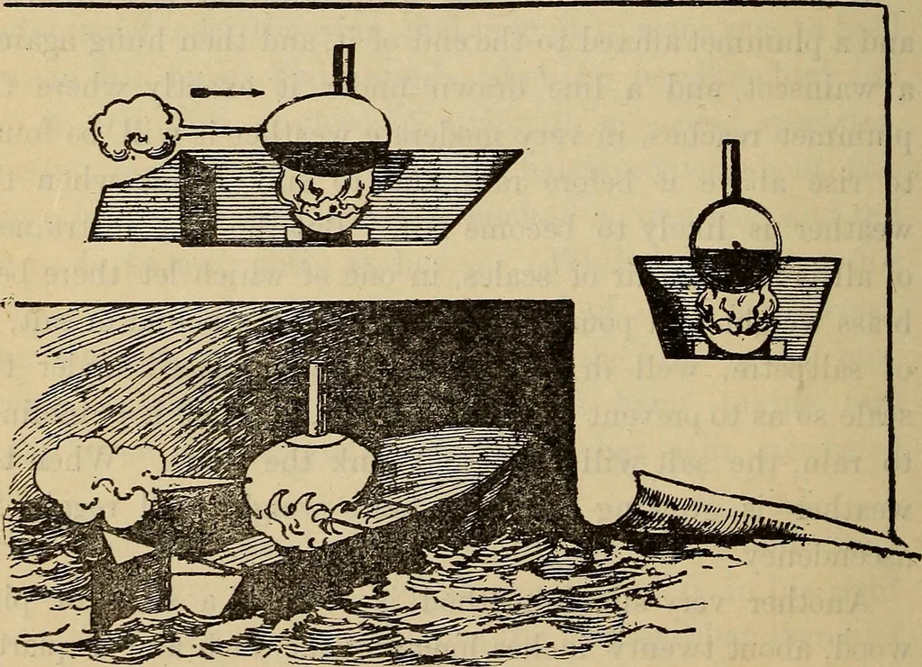 An illustration from Wehman Bros.' new book of one hundred and fifty parlor tricks and games : home-made apparatus, 1905, leaf 81