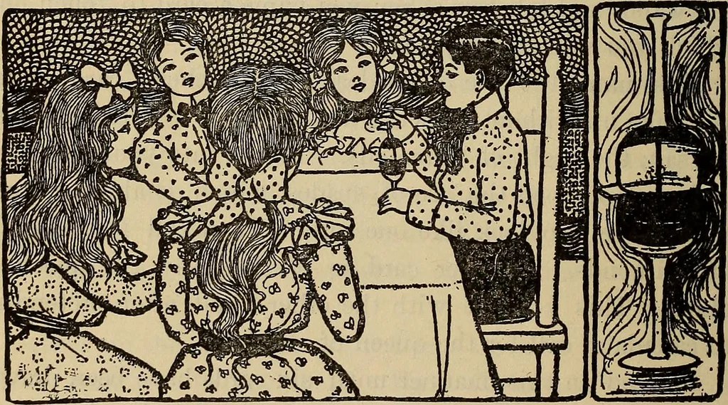 An illustration from Wehman Bros.' new book of one hundred and fifty parlor tricks and games : home-made apparatus, 1905, leaf 87