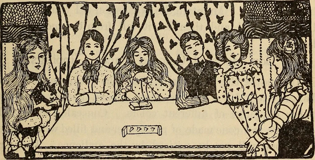 An illustration from Wehman Bros.' new book of one hundred and fifty parlor tricks and games : home-made apparatus, 1905, leaf 98