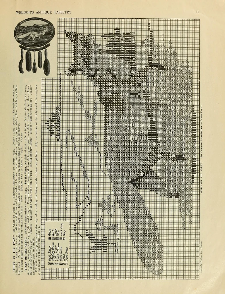 An illustration from Weldon's antique tapestry, 1920, leaf 23