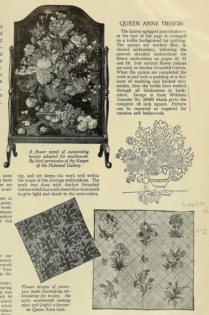 An illustration from Weldons flower embroidery, 1900, leaf 7