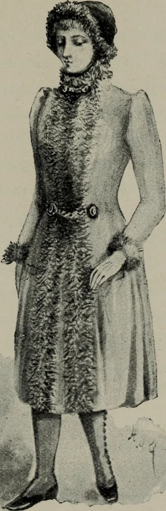 An illustration from The well-dressed woman: a study in the practical application to dress of the laws of health, art, and morals, 1893, leaf 180