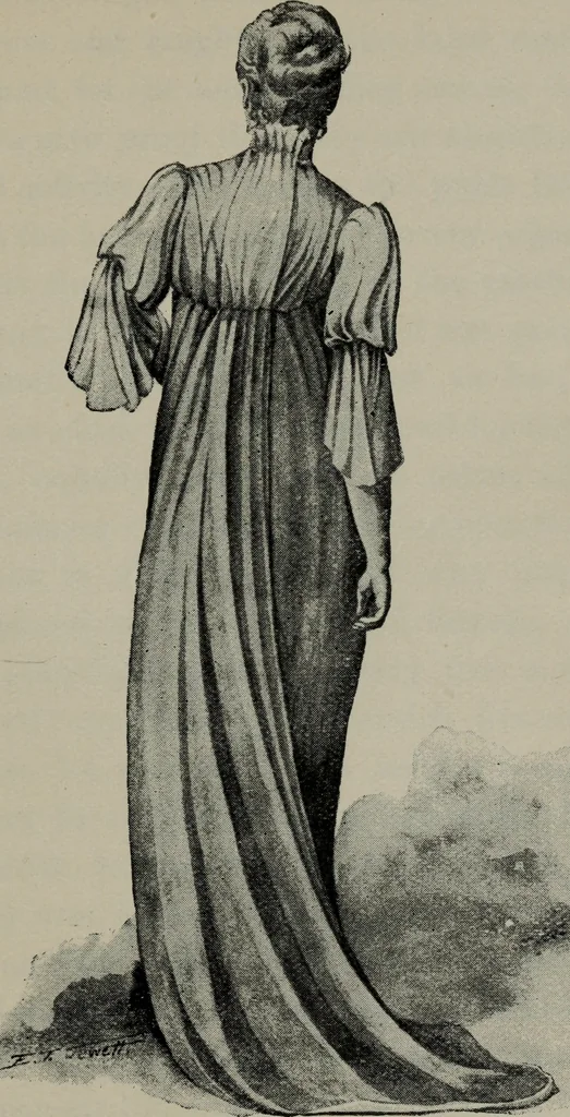 An illustration from The well-dressed woman: a study in the practical application to dress of the laws of health, art, and morals, 1893, leaf 202