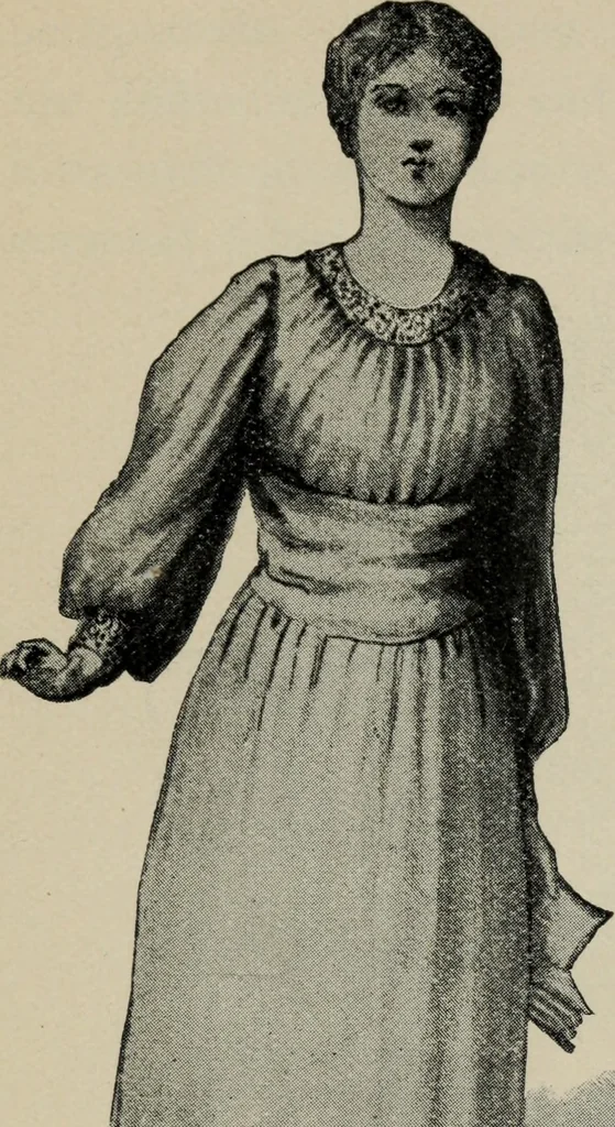 An illustration from The well-dressed woman: a study in the practical application to dress of the laws of health, art, and morals, 1893, leaf 54