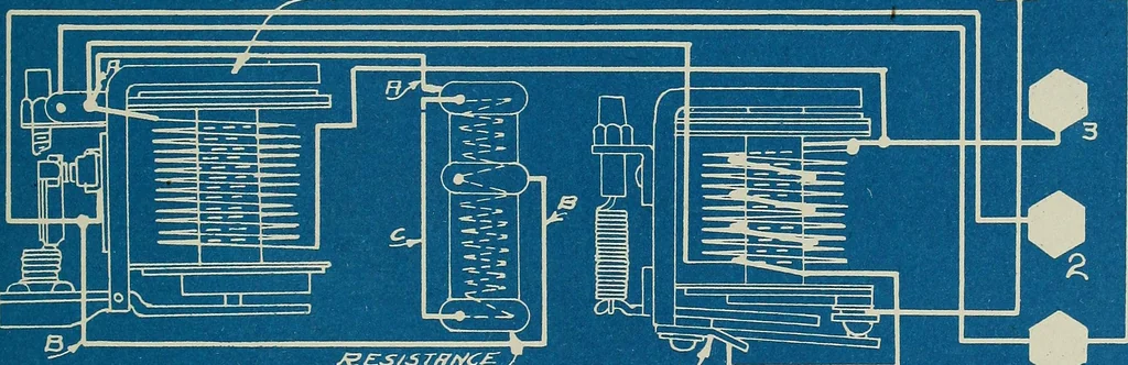 An illustration from Wells' auto-electricians' handbook; a reference book of adjustments, tests, repairs and performance of electric lighting and starting equipment on automobiles, 1922, leaf 388