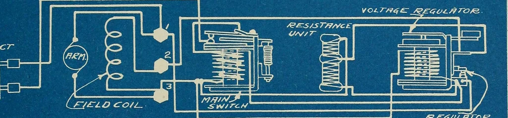 An illustration from Wells' auto-electricians' handbook; a reference book of adjustments, tests, repairs and performance of electric lighting and starting equipment on automobiles, 1922, leaf 390