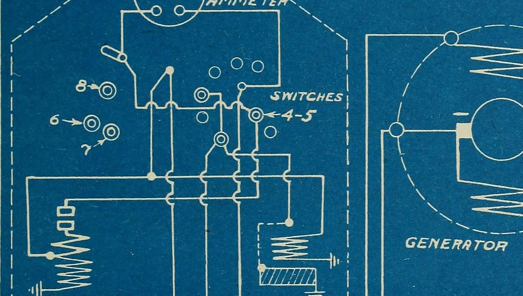 An illustration from Wells' auto-electricians' handbook; a reference book of adjustments, tests, repairs and performance of electric lighting and starting equipment on automobiles, 1922, leaf 400