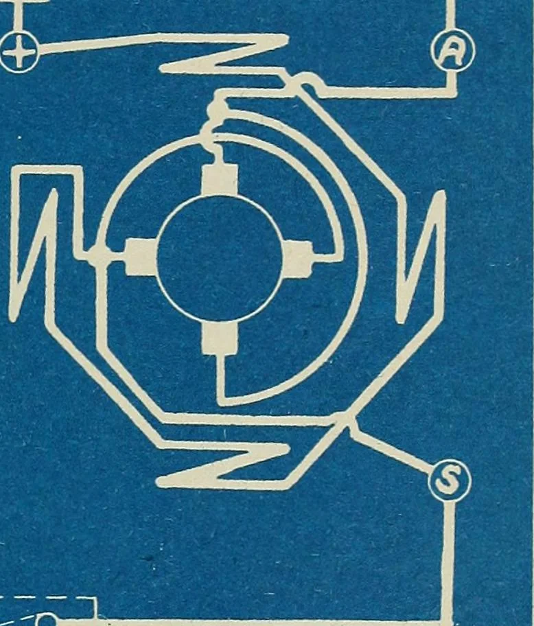An illustration from Wells' auto-electricians' handbook; a reference book of adjustments, tests, repairs and performance of electric lighting and starting equipment on automobiles, 1922, leaf 400