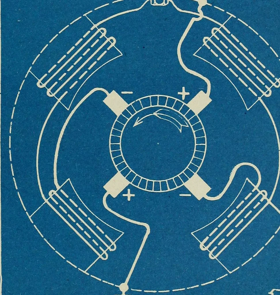 An illustration from Wells' auto-electricians' handbook; a reference book of adjustments, tests, repairs and performance of electric lighting and starting equipment on automobiles, 1922, leaf 404