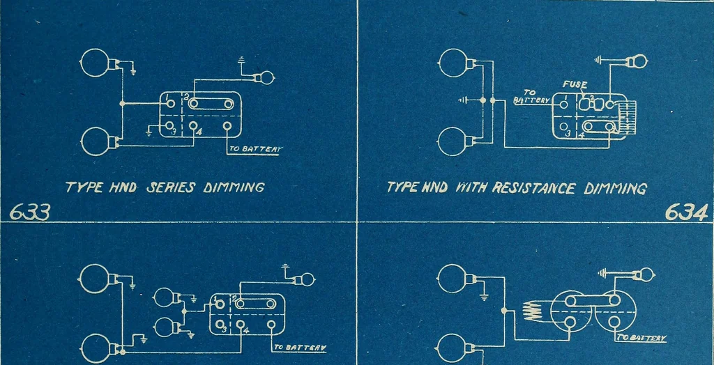 An illustration from Wells' auto-electricians' handbook; a reference book of adjustments, tests, repairs and performance of electric lighting and starting equipment on automobiles, 1922, leaf 412