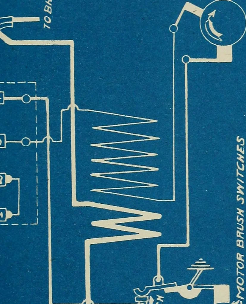 An illustration from Wells' auto-electricians' handbook; a reference book of adjustments, tests, repairs and performance of electric lighting and starting equipment on automobiles, 1922, leaf 440