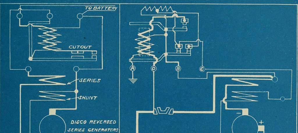 An illustration from Wells' auto-electricians' handbook; a reference book of adjustments, tests, repairs and performance of electric lighting and starting equipment on automobiles, 1922, leaf 466