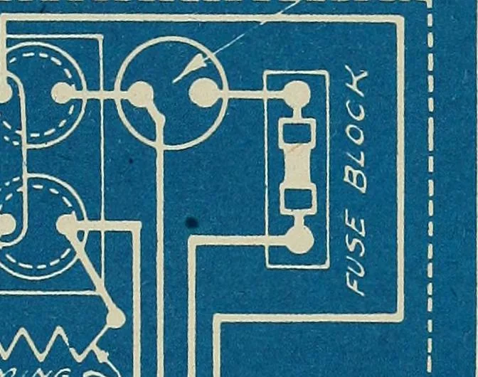 An illustration from Wells' auto-electricians' handbook; a reference book of adjustments, tests, repairs and performance of electric lighting and starting equipment on automobiles, 1922, leaf 468