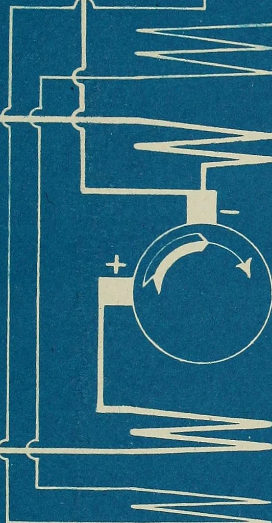 An illustration from Wells' auto-electricians' handbook; a reference book of adjustments, tests, repairs and performance of electric lighting and starting equipment on automobiles, 1922, leaf 498