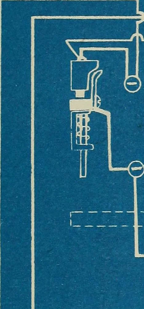 An illustration from Wells' auto-electricians' handbook; a reference book of adjustments, tests, repairs and performance of electric lighting and starting equipment on automobiles, 1922, leaf 514