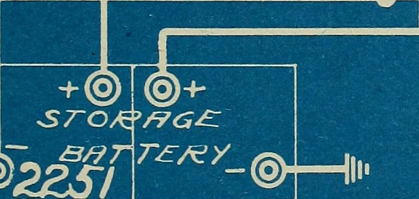 An illustration from Wells' auto-electricians' handbook; a reference book of adjustments, tests, repairs and performance of electric lighting and starting equipment on automobiles, 1922, leaf 564