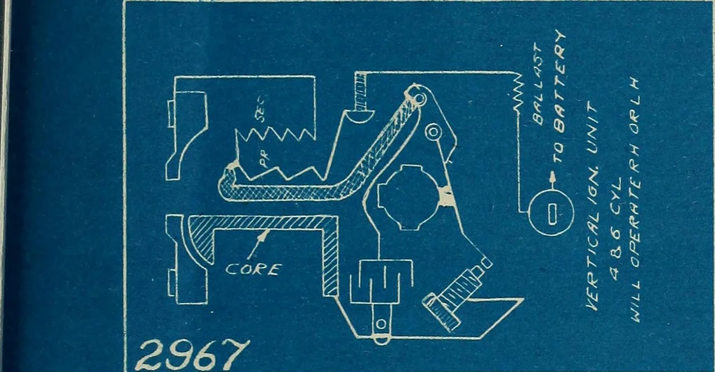 An illustration from Wells' auto-electricians' handbook; a reference book of adjustments, tests, repairs and performance of electric lighting and starting equipment on automobiles, 1922, leaf 612