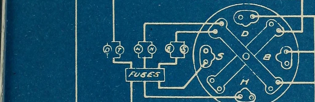 An illustration from Wells' auto-electricians' handbook; a reference book of adjustments, tests, repairs and performance of electric lighting and starting equipment on automobiles, 1922, leaf 634