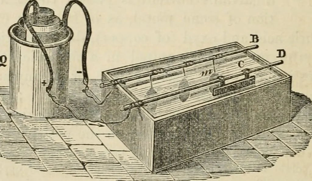 An illustration from Well's natural philosophy : for the use of schools, academies and privte students, introducing the latest results of scientific discovery and research ; arranged with special reference to the practical application of physical science to the arts and the experiences of everyday life ; with three hundred and seventy-five engravings, 1873, leaf 419