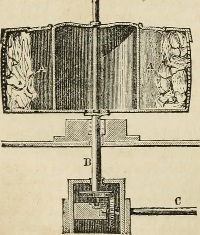 An illustration from Well's natural philosophy : for the use of schools, academies and privte students, introducing the latest results of scientific discovery and research ; arranged with special reference to the practical application of physical science to the arts and the experiences of everyday life ; with three hundred and seventy-five engravings, 1873, leaf 85