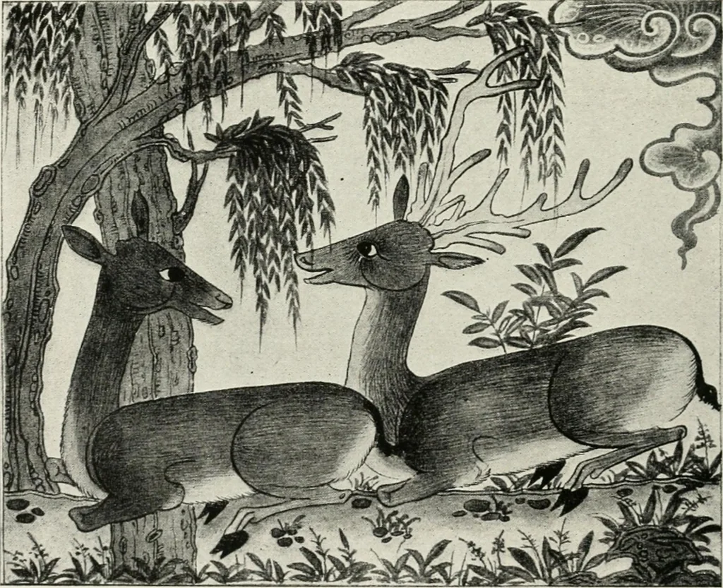 An illustration from Weltanschauungsprobleme und Lebenssysteme in der Kunst der Vergangenheit, 1918, leaf 93