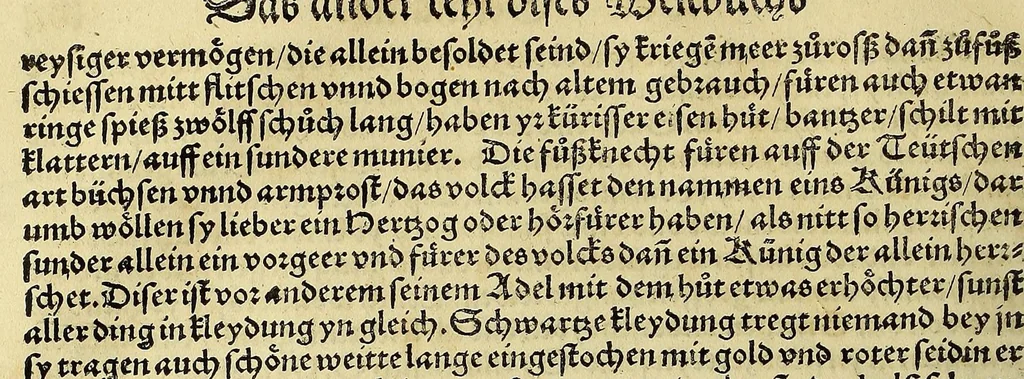 An illustration from Weltbuch : Spiegel vnd Bildtniss des gantzen Erdtbodens, 1534, leaf 124