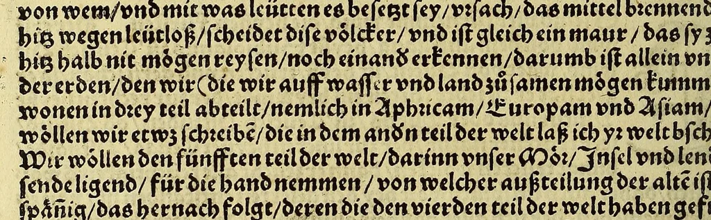 An illustration from Weltbuch : Spiegel vnd Bildtniss des gantzen Erdtbodens, 1534, leaf 18