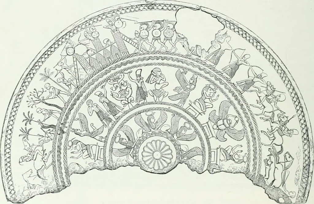 An illustration from Weltgeschichte der Kunst bis zur Erbauung der Sophienkirche, 1888, leaf 103
