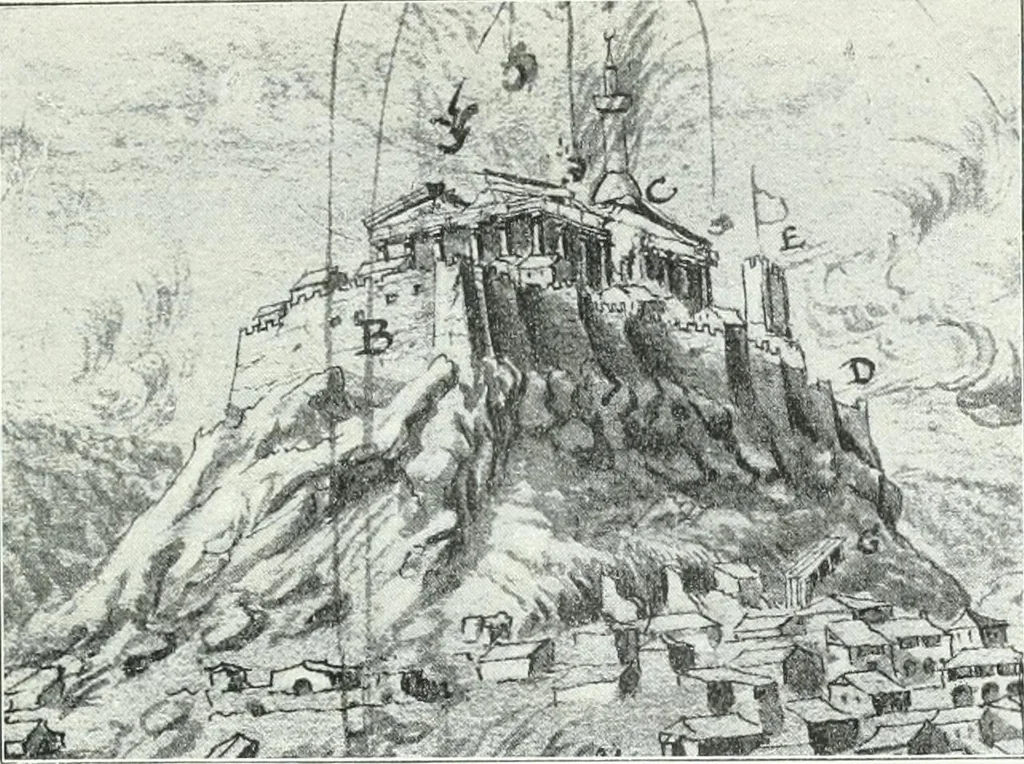 An illustration from Weltgeschichte der Kunst bis zur Erbauung der Sophienkirche, 1888, leaf 12