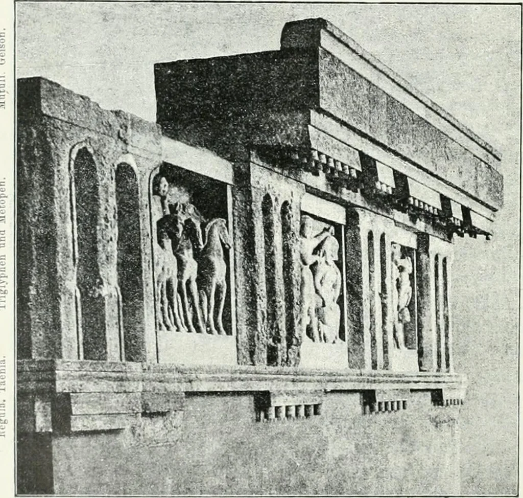 An illustration from Weltgeschichte der Kunst bis zur Erbauung der Sophienkirche, 1888, leaf 121