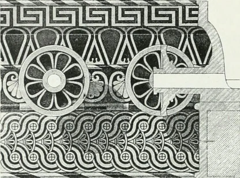An illustration from Weltgeschichte der Kunst bis zur Erbauung der Sophienkirche, 1888, leaf 123