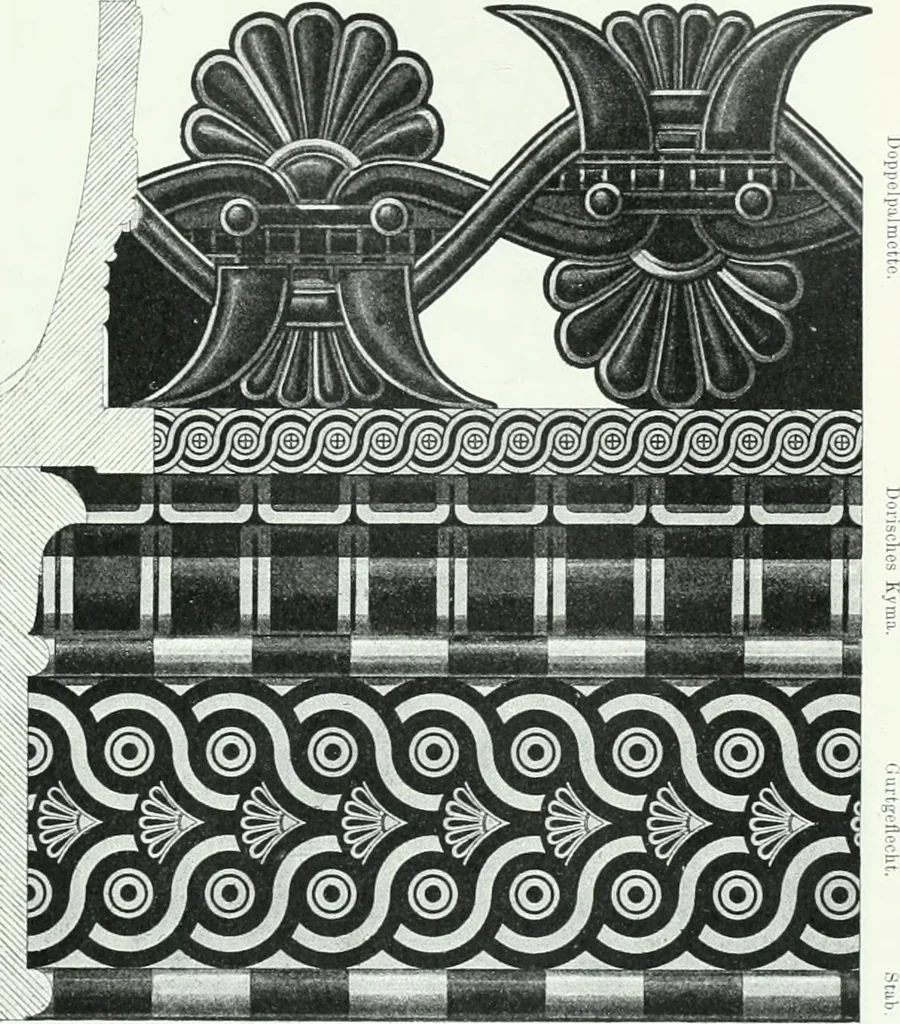An illustration from Weltgeschichte der Kunst bis zur Erbauung der Sophienkirche, 1888, leaf 124