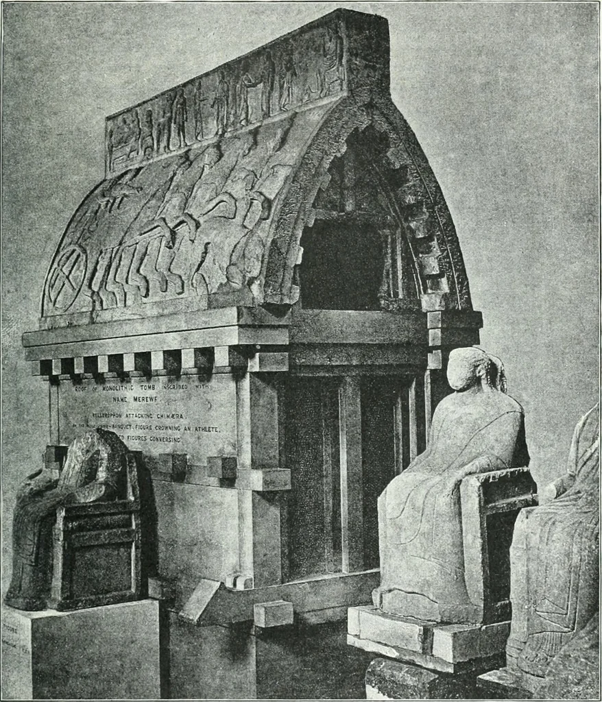 An illustration from Weltgeschichte der Kunst bis zur Erbauung der Sophienkirche, 1888, leaf 126