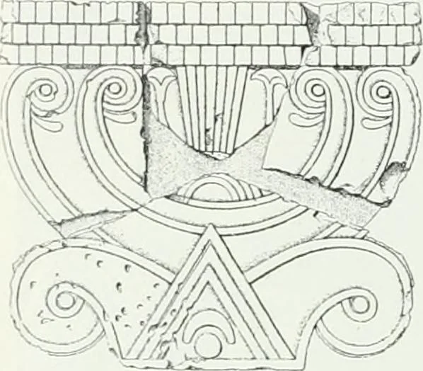 An illustration from Weltgeschichte der Kunst bis zur Erbauung der Sophienkirche, 1888, leaf 127