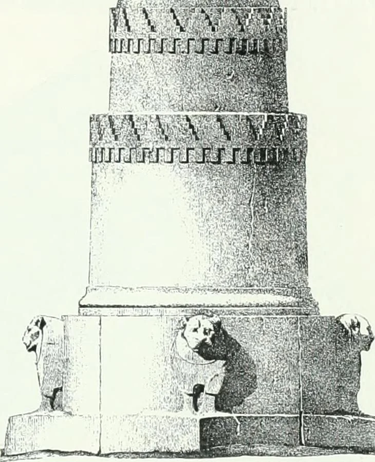An illustration from Weltgeschichte der Kunst bis zur Erbauung der Sophienkirche, 1888, leaf 128