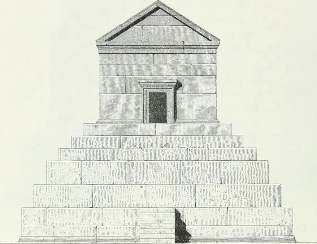 An illustration from Weltgeschichte der Kunst bis zur Erbauung der Sophienkirche, 1888, leaf 129