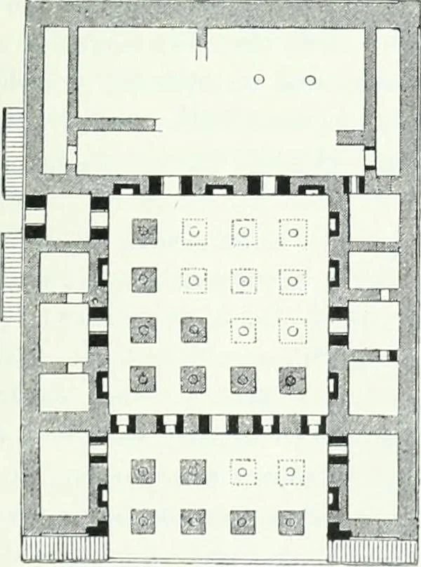 An illustration from Weltgeschichte der Kunst bis zur Erbauung der Sophienkirche, 1888, leaf 130