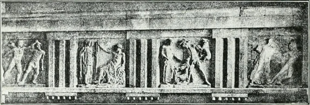 An illustration from Weltgeschichte der Kunst bis zur Erbauung der Sophienkirche, 1888, leaf 161